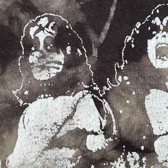 KISS Cropped Shirt Womens XL 23x20 Black - Picture 9 of 11